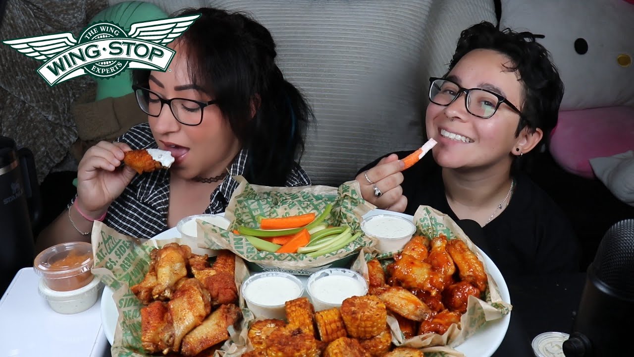 WINGSTOP MUKBANG | HOT HONEY AND MANGO HABANERO