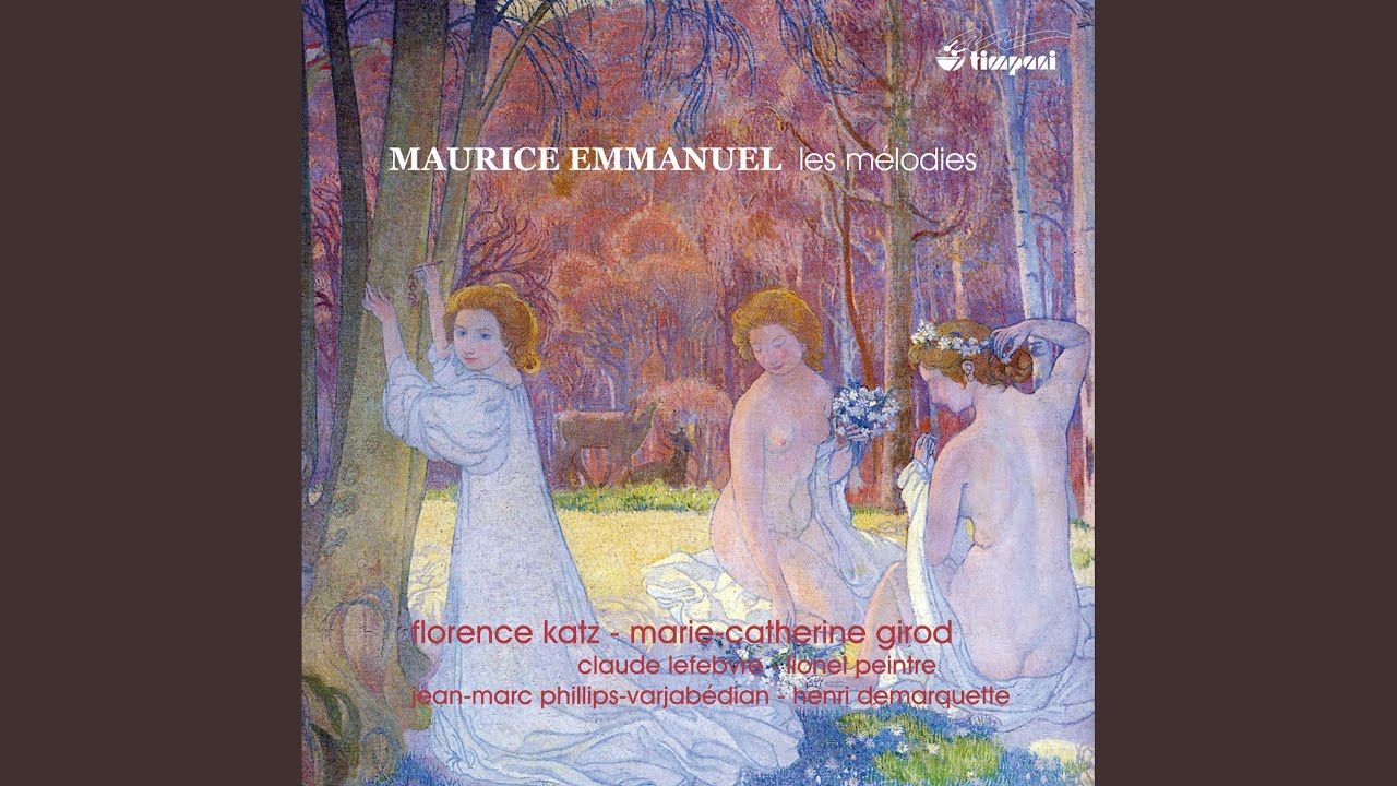 3 Odelettes anacreontiques, Op. 13: No. 1. Au Printemps