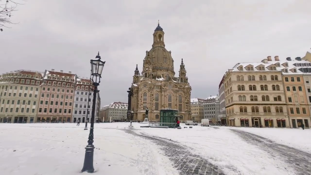 Dresden Winter Walk, 09.01.26 with music #winterwalks #dresden  #ambience