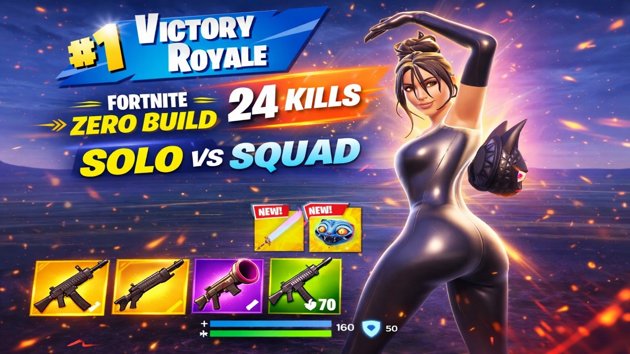 24 Elimination  KIM KARDASHIAN Solo Vs Squad Gameplay (NEW FORTNITE CHAPTER 7 SEASON 1)