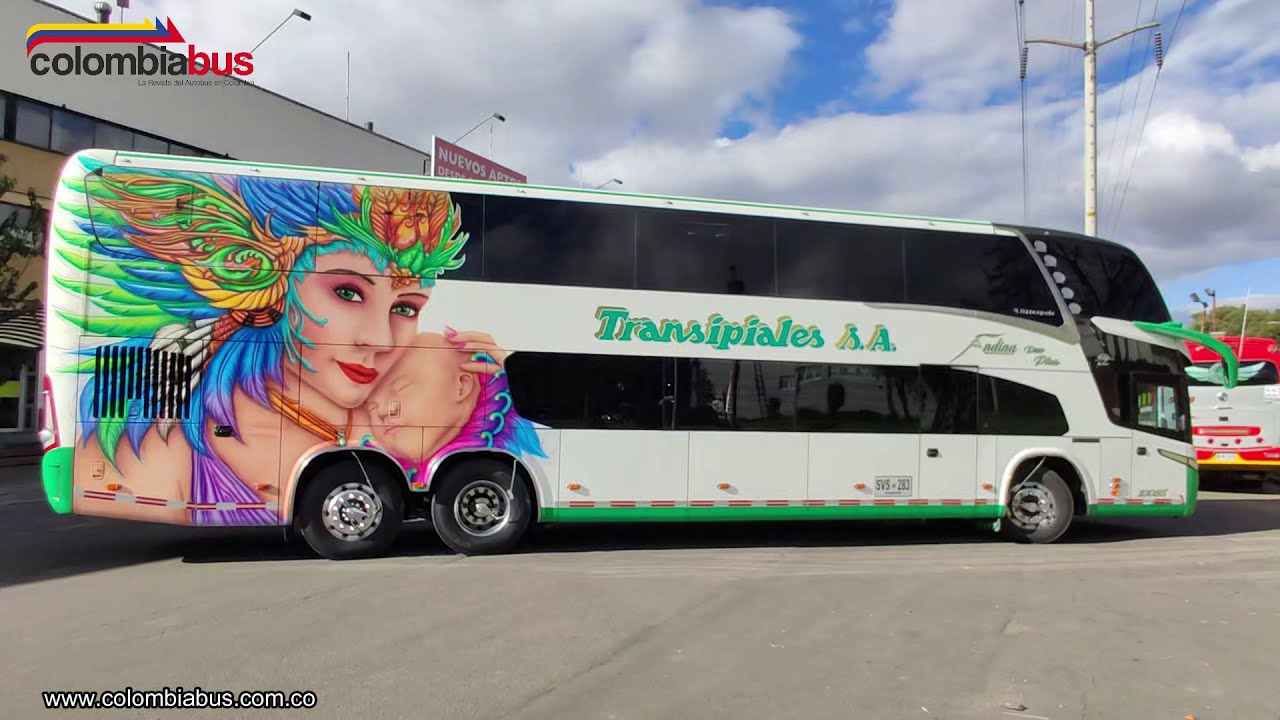 Primer Bus 2 Pisos Mercedes-Benz de Colombia - Transipiales 10085 - Marcopolo Paradiso 1800DD New G7