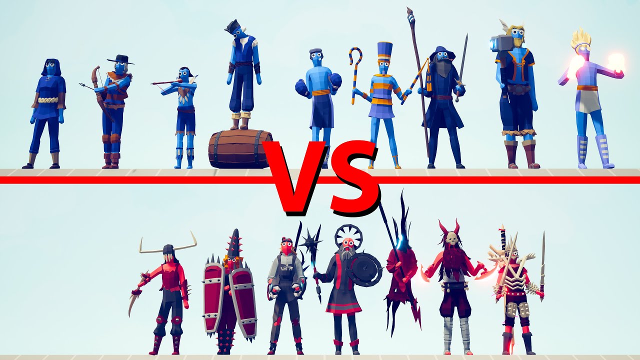 LEGACY TEAM vs EVIL TEAM - Totally Accurate Battle Simulator TABS