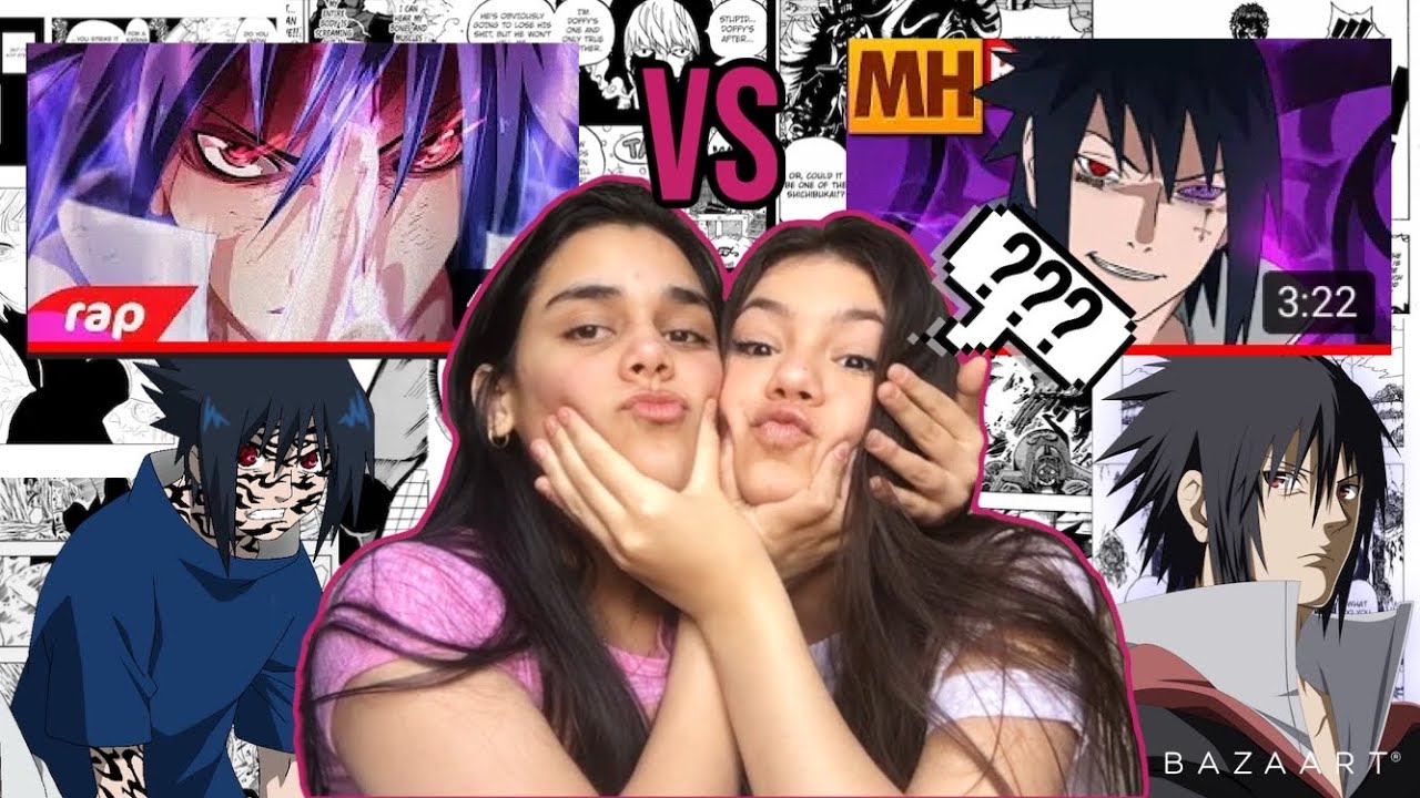 MINHA PRIMA REAGINDO AO RAP DO SASUKE - 7MZ & TIPO SASUKE - MHRAP