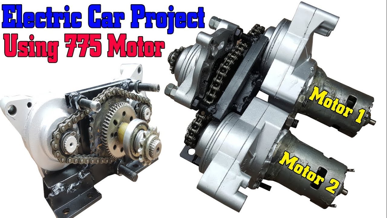 Super Powerful Gear Box with Two 775 Motor and Two Starter (Ugrade)