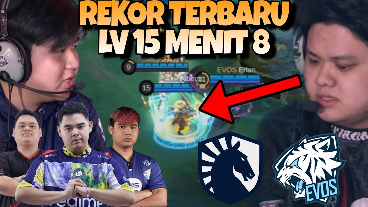 GELOO REKORR BARU LEVEL 15 TERCEPAT OLEH ALBERTTT !! MENIT 8 COK !! EVOS VS LIQUID MATCH 3 - MPL S16