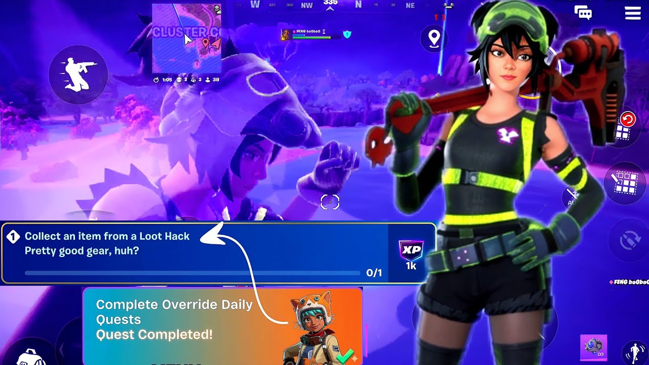 Как забрать предметы из лут-хака в Fortnite (простой гайд по заданию)