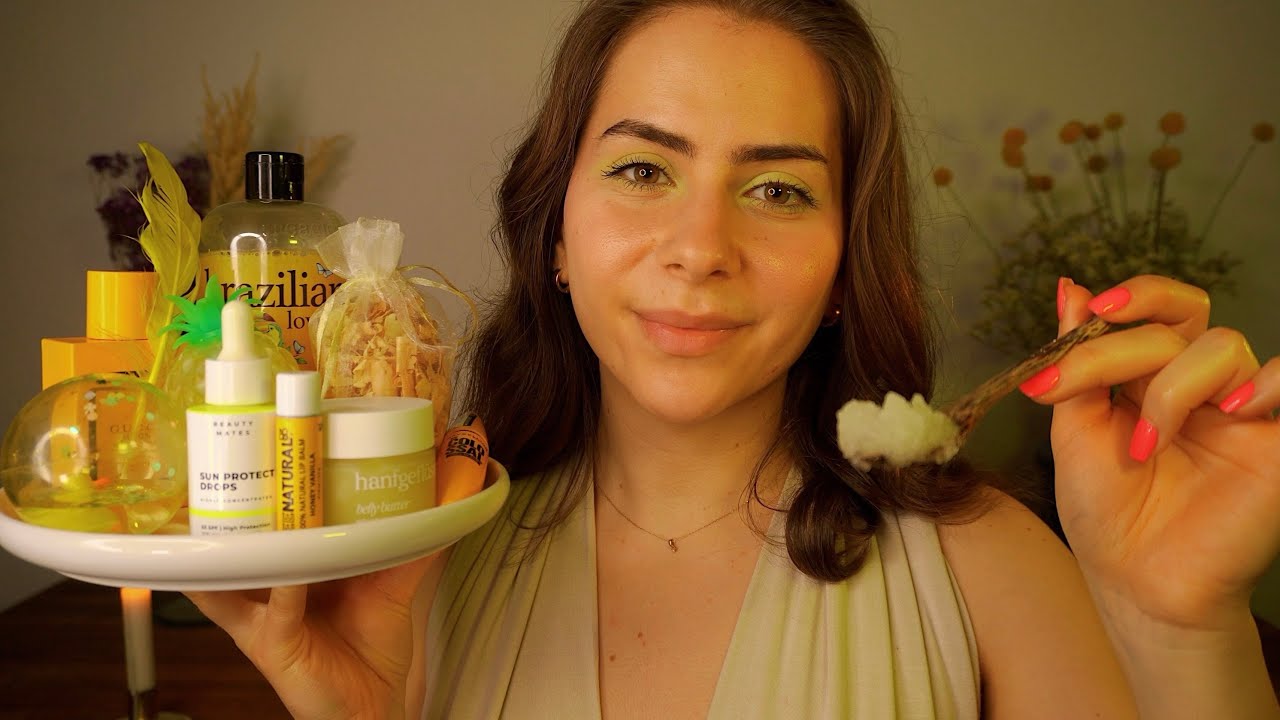 ASMR YELLOW SPA TIME 🧖‍♀️💛 Sanfte Pflege & Entspannung pur