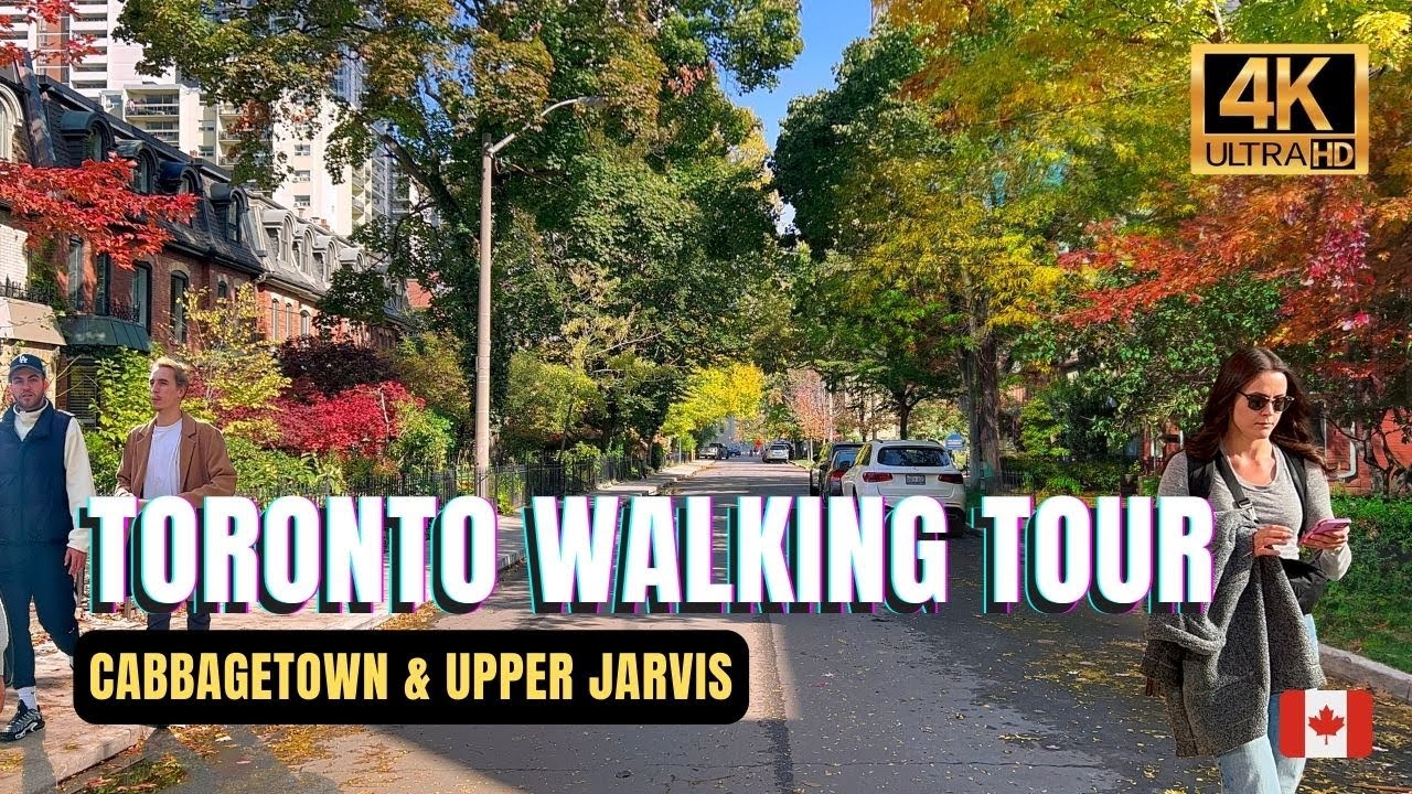 🇨🇦 Toronto Fall Walking Tour | Canadian Autumn Streets | 4K HDR/60fps