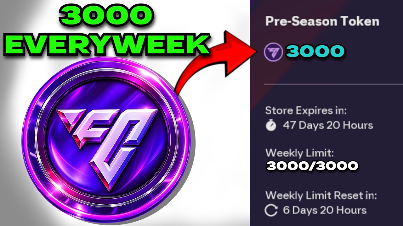 How to get 3,000 Pre-Season Tokens EVERY Week in FC 26!?