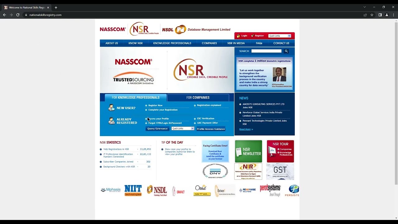 Update employment details for your National Skills Registry (NSR) profile