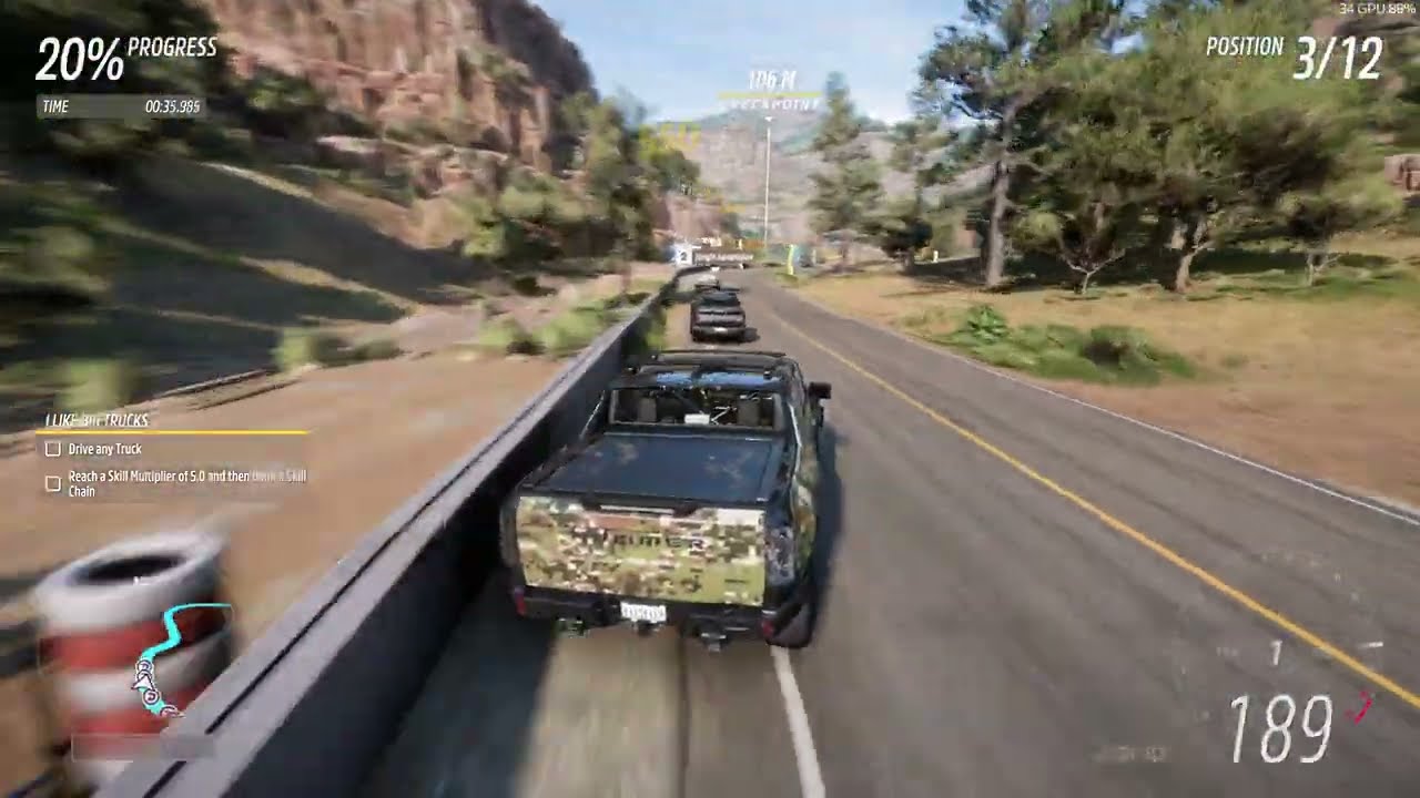 Modified Hummer EV totally crashed forza horizon 5
