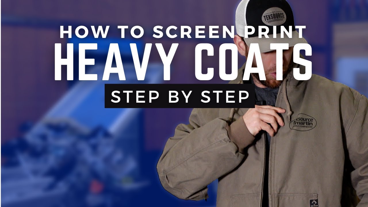 How to Screen Print Thick Jackets