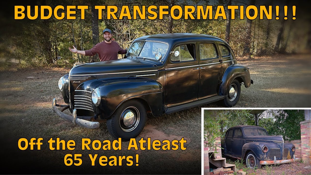 Забытый Plymouth Deluxe 40 года выпуска! Припаркован 65 лет назад! Спасение, часть 2