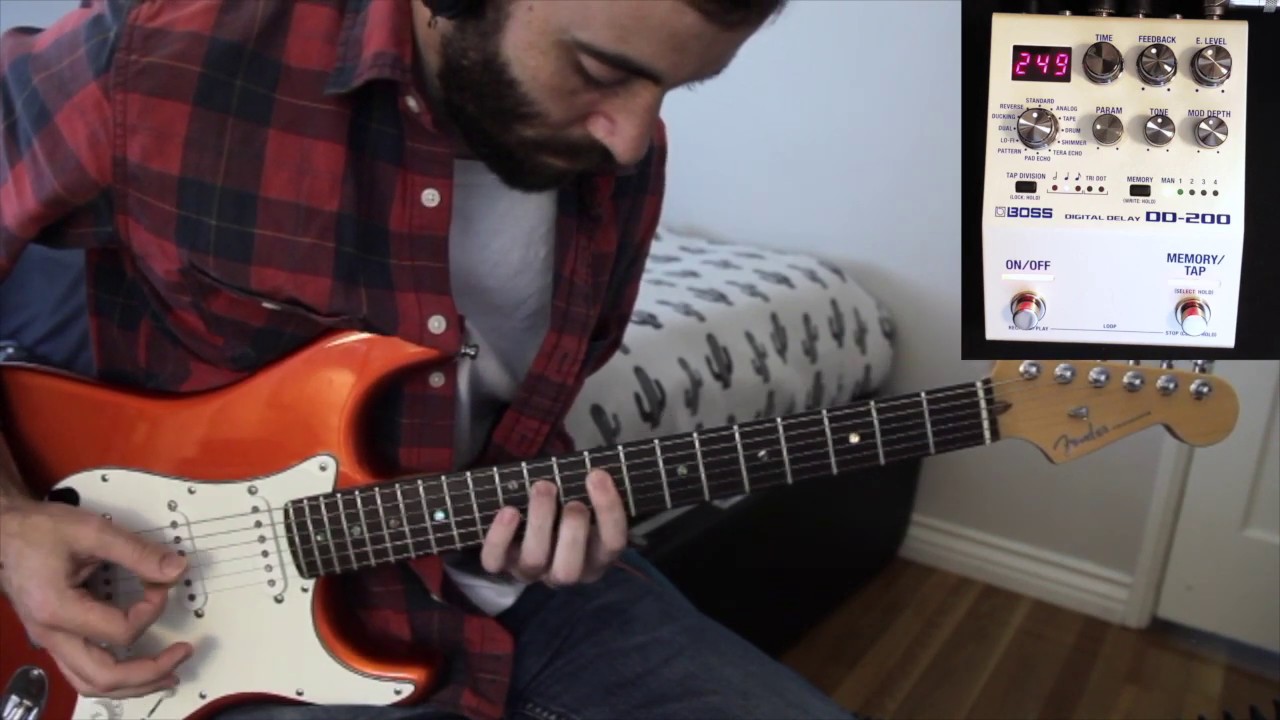Boss DD-200 Delay - Review Demo of All Delay Modes