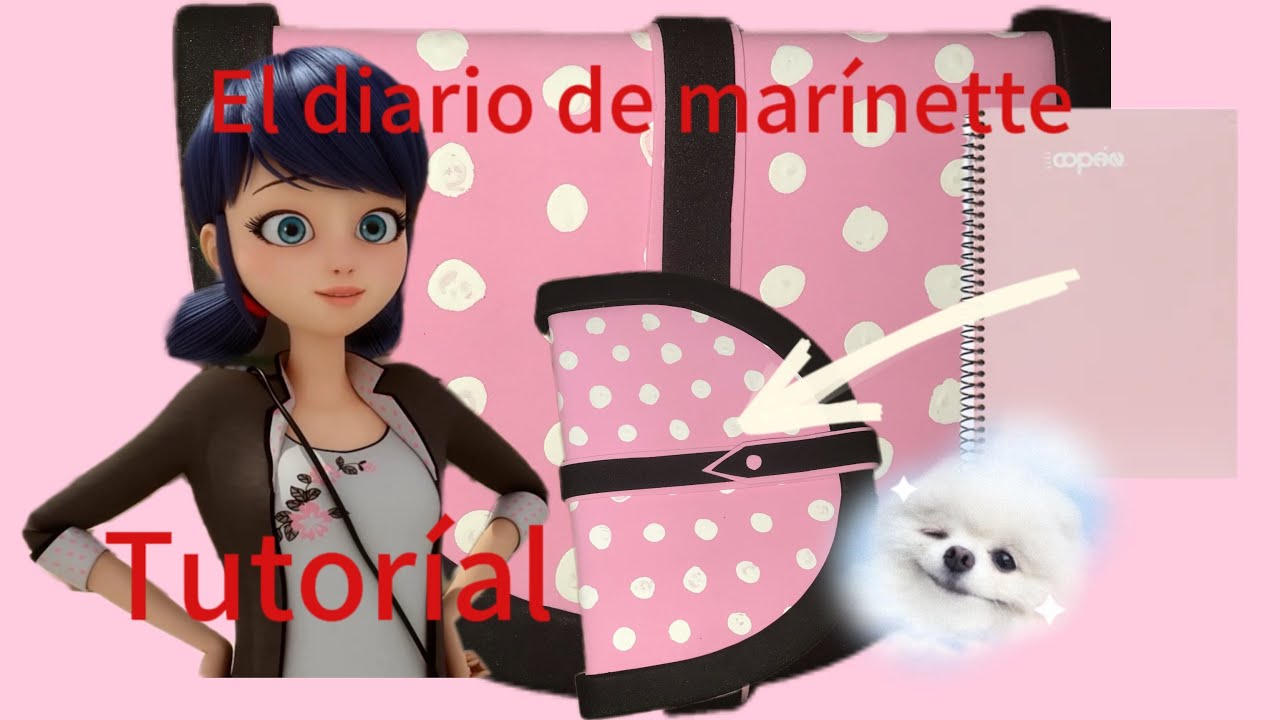 Os muestro( cómo hacer el diario de marinette dupain chein, Enyer manualidades ❤️🙏