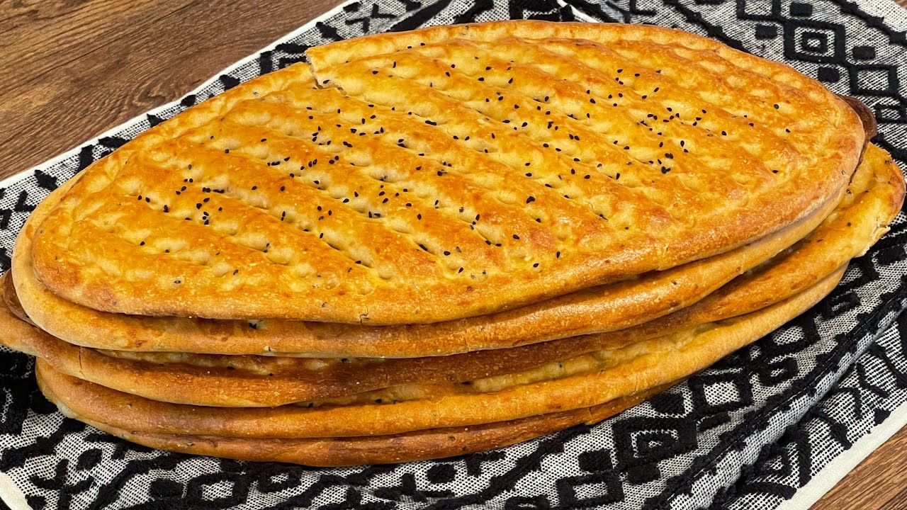 Naan Roghani // Afghan Bread #نان #خاصه #نان صبحانه#روغنی با #سیاه دانه و#کنجد