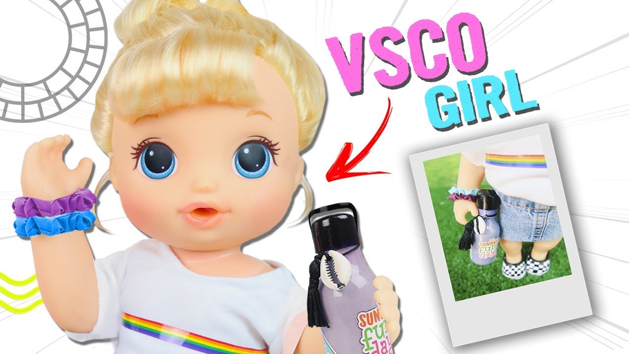 MINHA BABY ALIVE SE TRANSFORMOU EM VSCO GIRL! - Lilly Doll