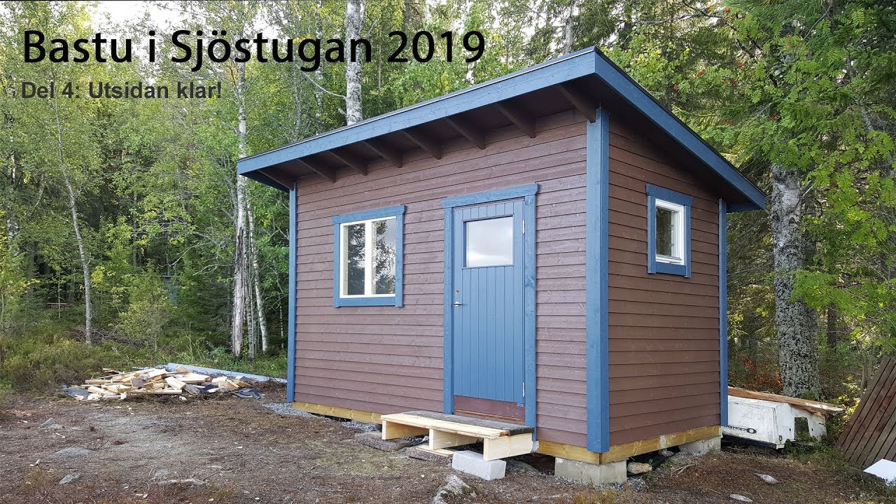Vedeldad bastu i sommarstugan 2019 del 4