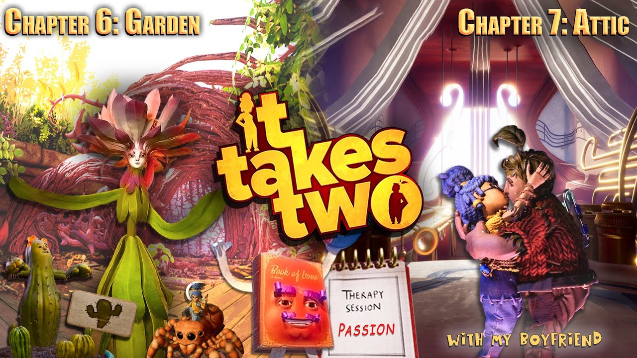 It Takes Two. Day - 6 ❤️| Chapter 6 - Garden & 7 - Attic |❤️with @PogChimpYT #ittakestwo #girlgamer