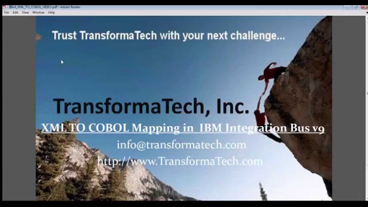 XML to COBOL Mapping in IBM Integration Bus