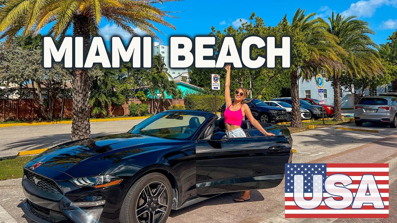 #52 USA - We're going to Miami! Motel, MUSTANG and Miami Beach! We want to see Florida!