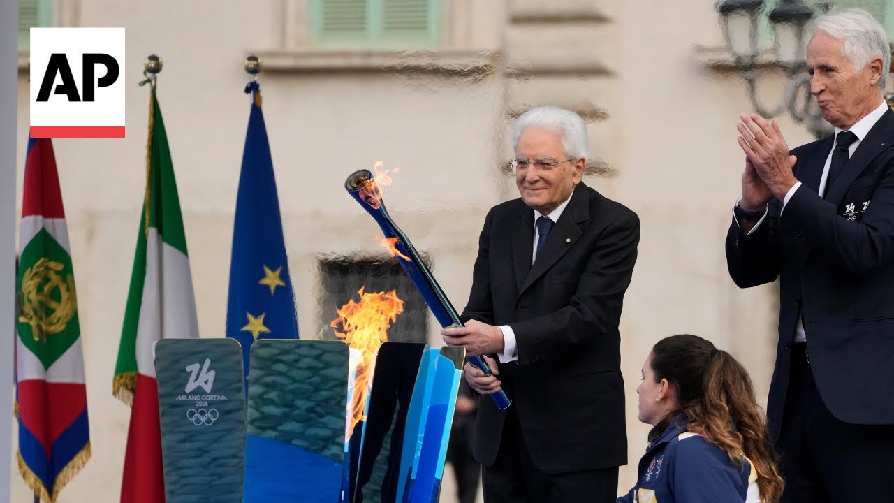 Olympic flame arrives in Rome ahead of 2026 Milan Cortina Winter Olympics