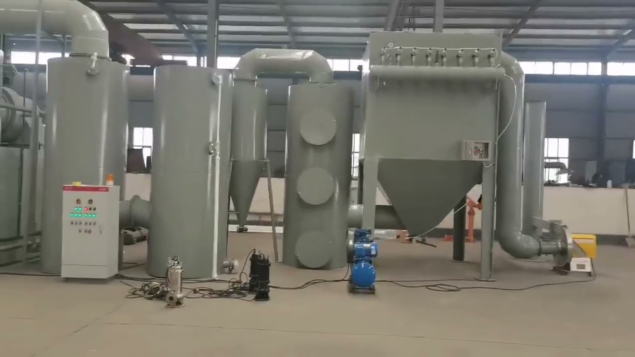 Environmental protection smokeless medical waste incinerator test.