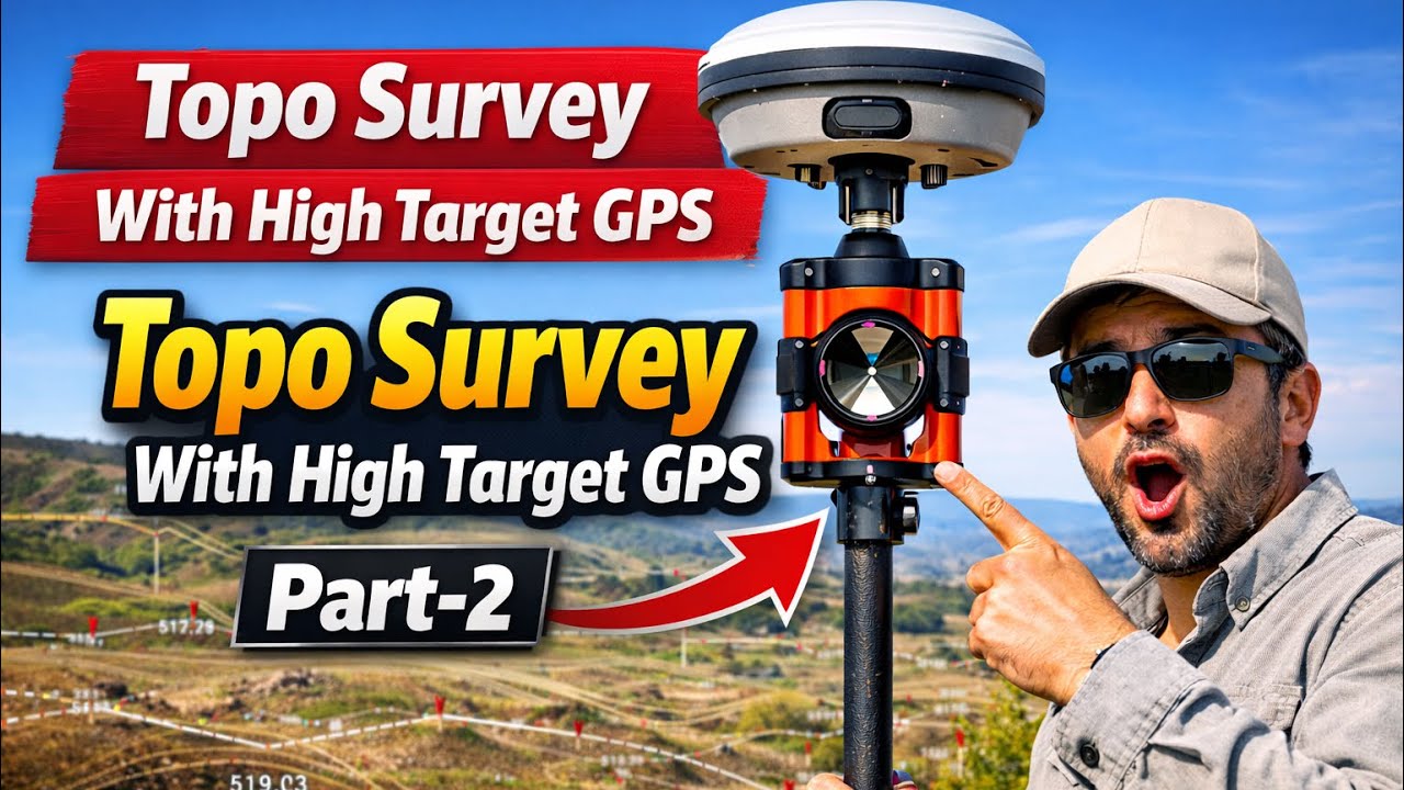Topo survey with high Target GPS Part-2