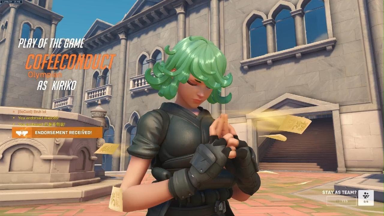 Tatsumaki Terrible Tornado (Kiriko) POTG - Overwatch 2 x One Punch Man