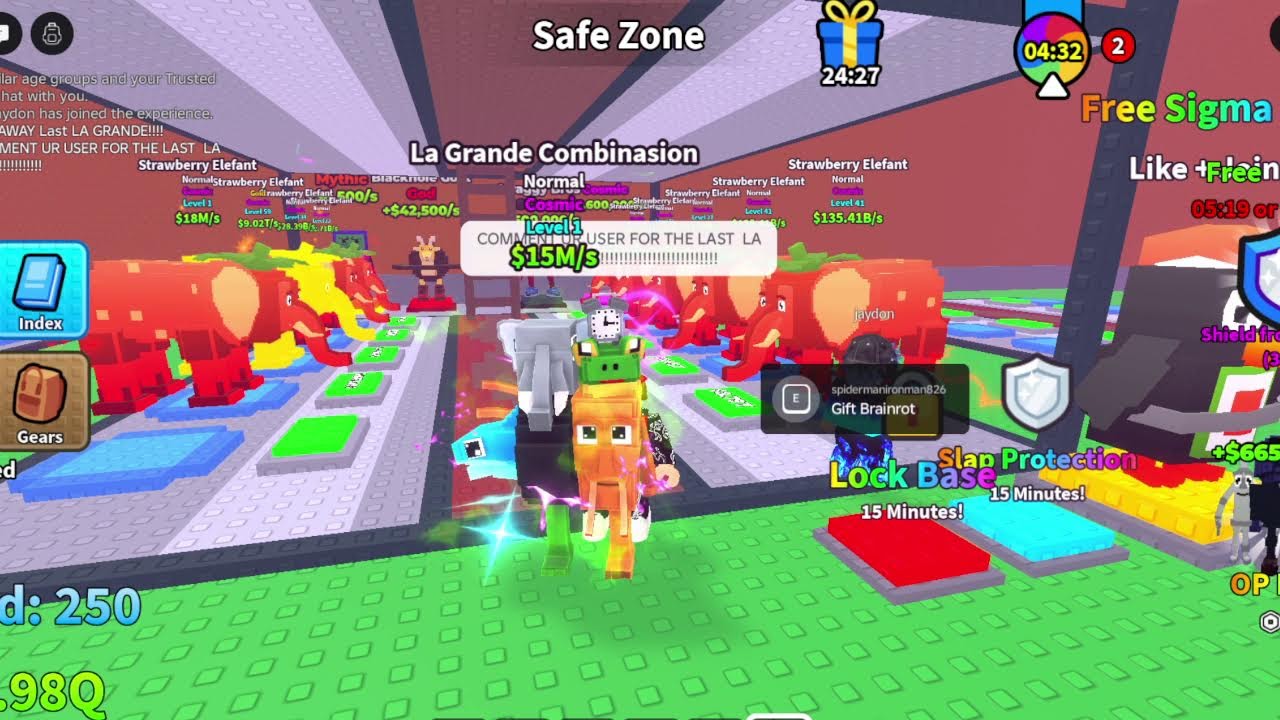 Escape Guards to Grab Brainrots (I am not chatting in chat stream)