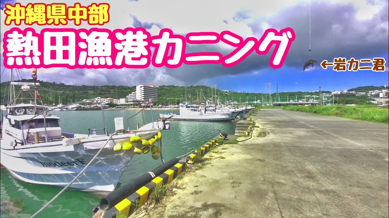 【沖縄の釣り】熱田漁港で釣りしました【カニング】