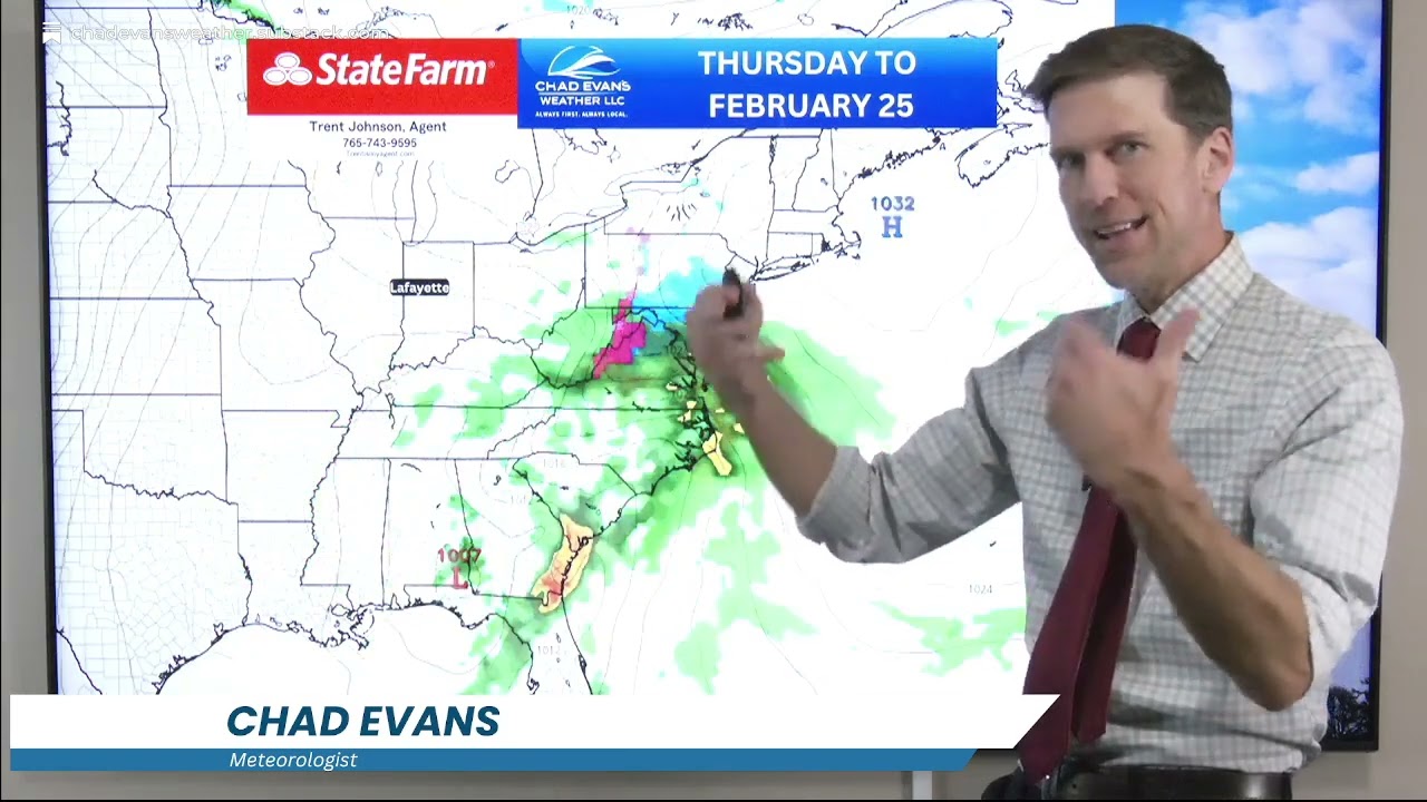 February 9, PM Weather Video Forecast