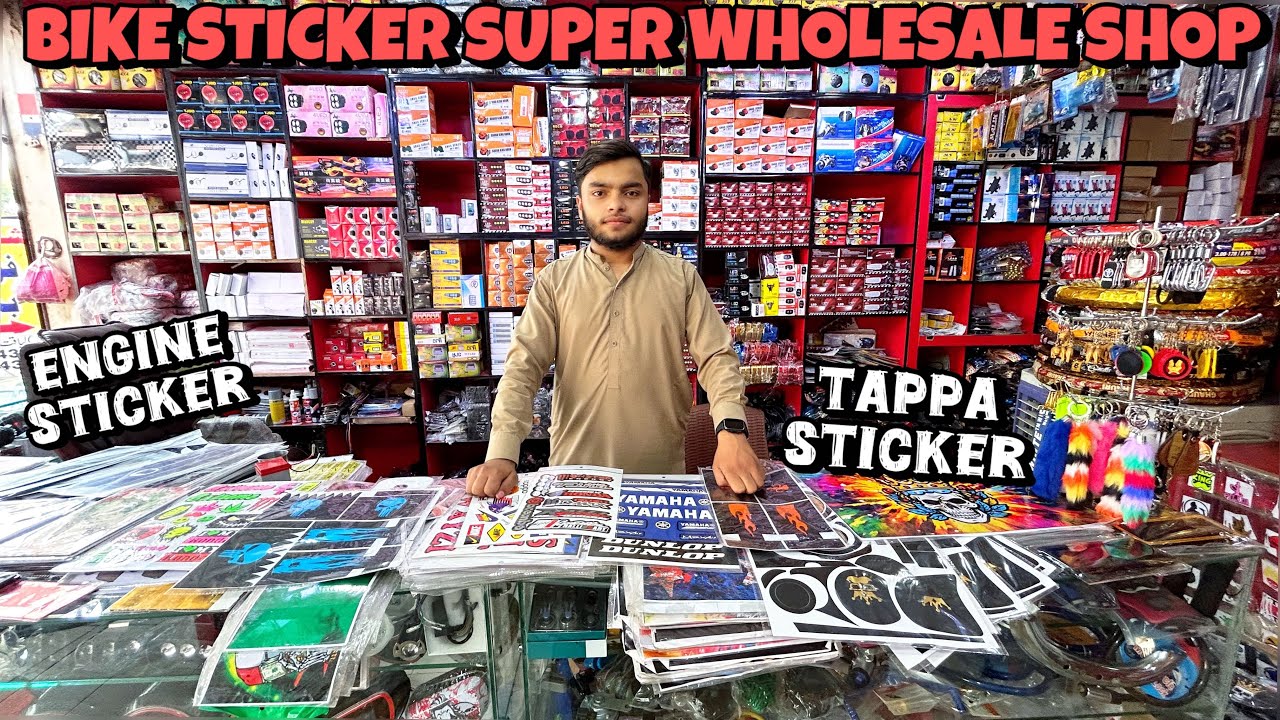 Motorcycle Stickers Wholesale Shop Rawalpindi🔥|| Cheap Price Bike Decoration Accessories🧐|| Pak Moto