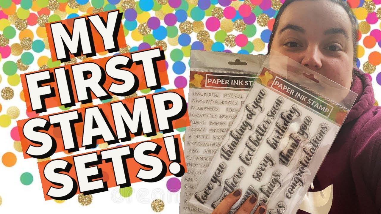 Paper Ink Stamp's First Stamp Sets!! First Looks + My Sample Cards!