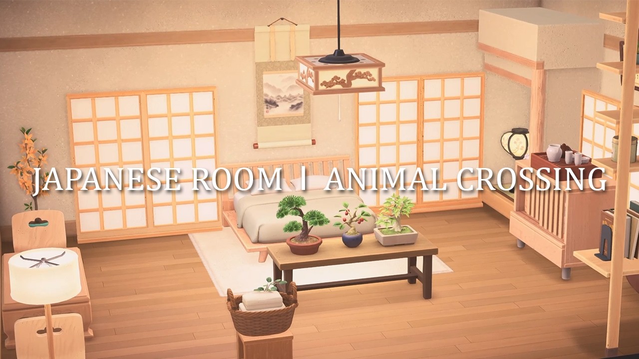 Designing a Cozy Japanese Hotel Room | Animal Crossing (No Commentary)