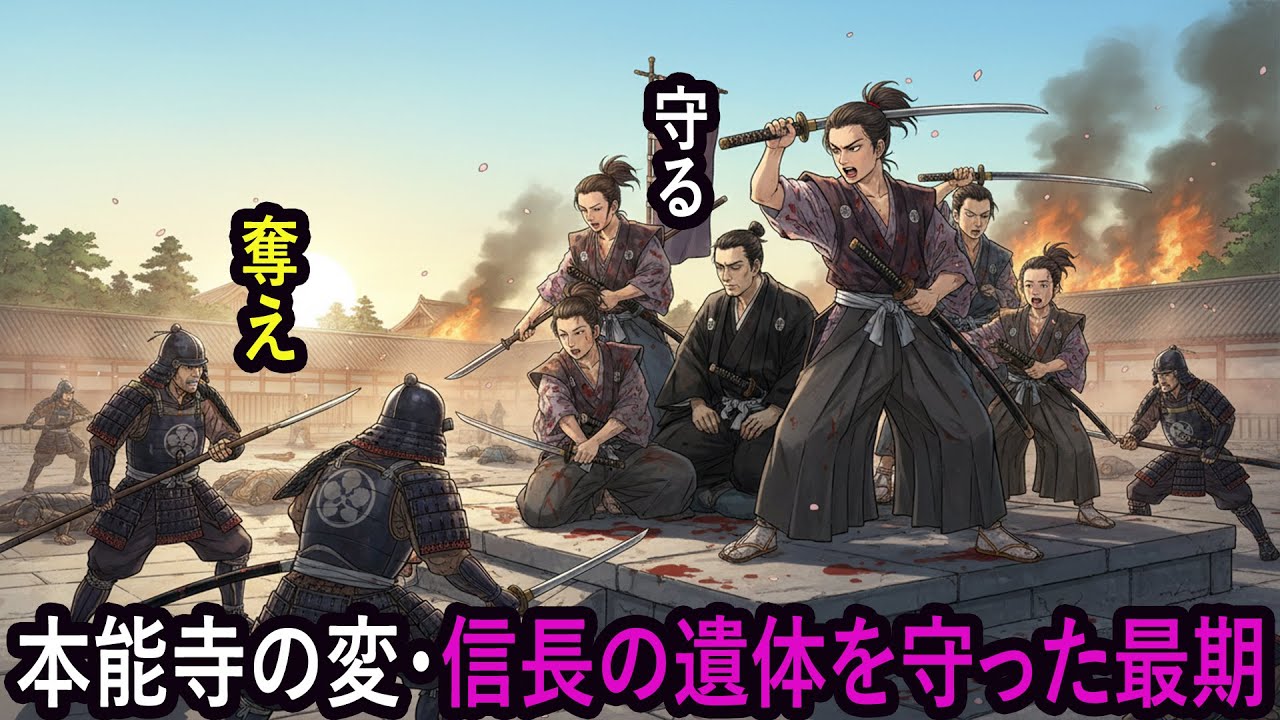 【本能寺の変】信長の遺体を守ろうとした近習たち…その「悲劇的な最期」