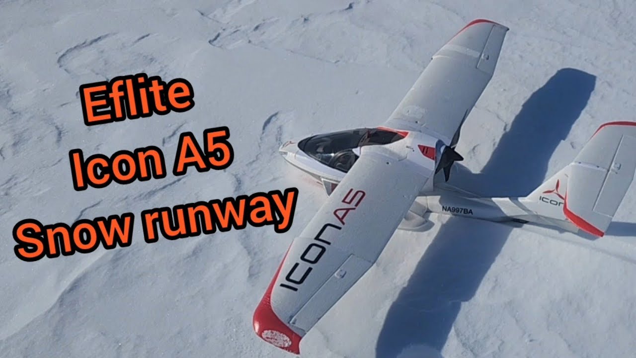 Eflite iconA5 snow flight 
