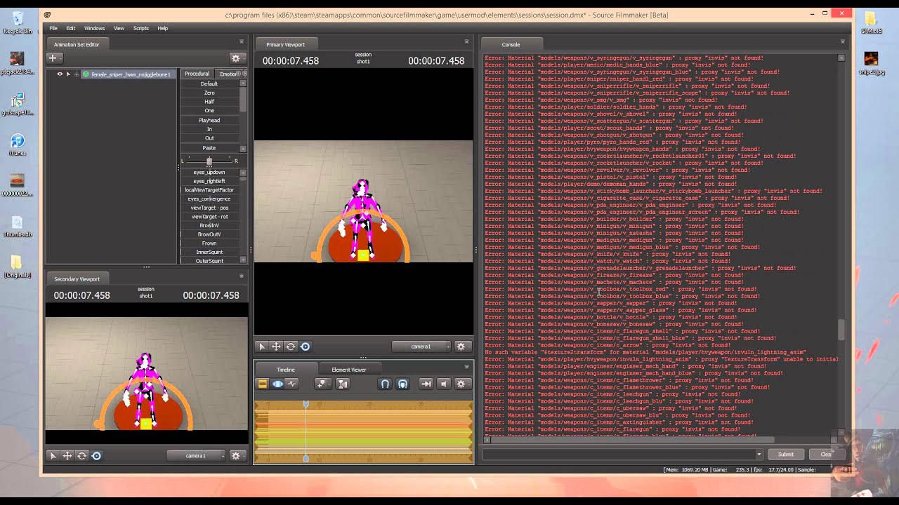 SFM - Why is my model Black and Purple Checkerboarded, and HOW DO I FIX IT???