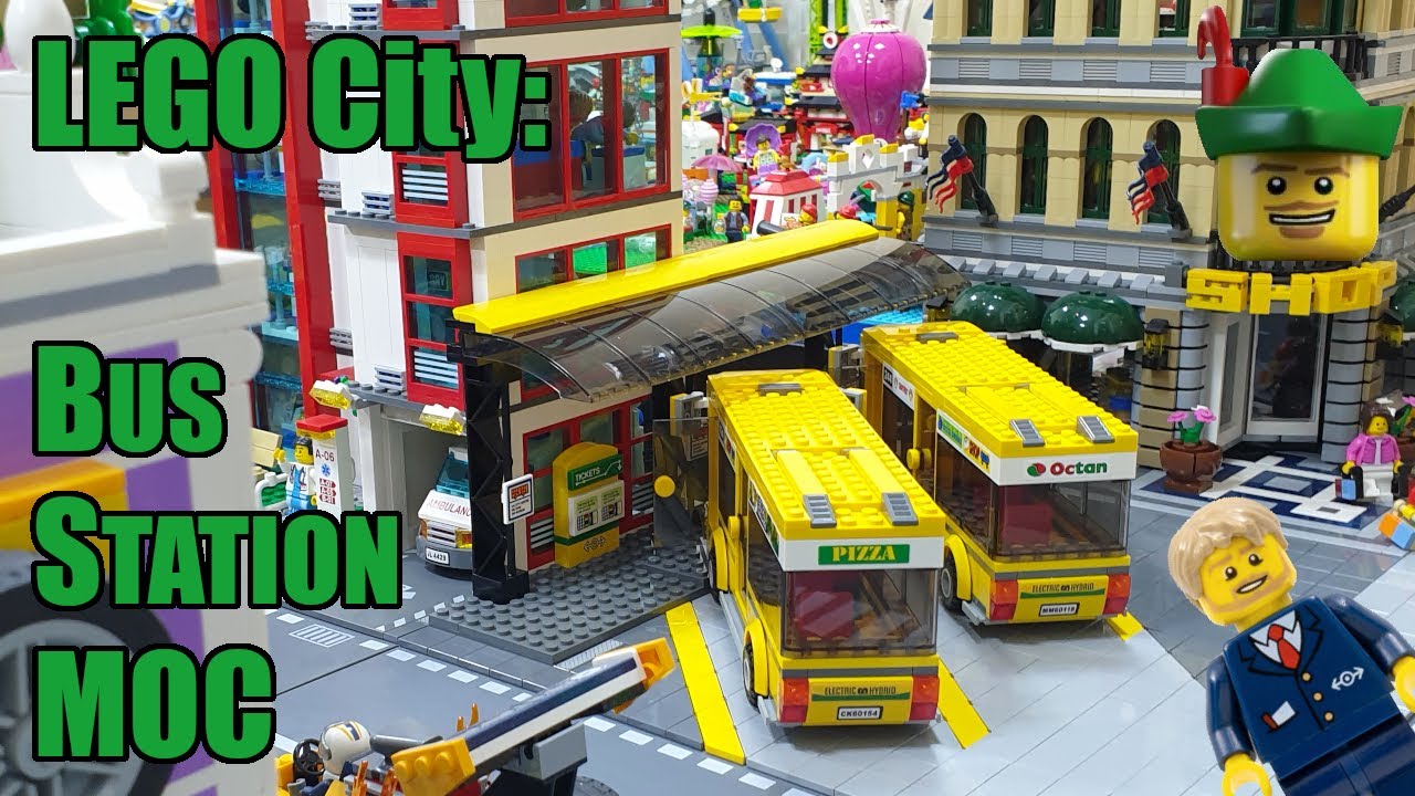 LEGO City — Автовокзал и автобусы MOC 7641 🚌🚌🏹