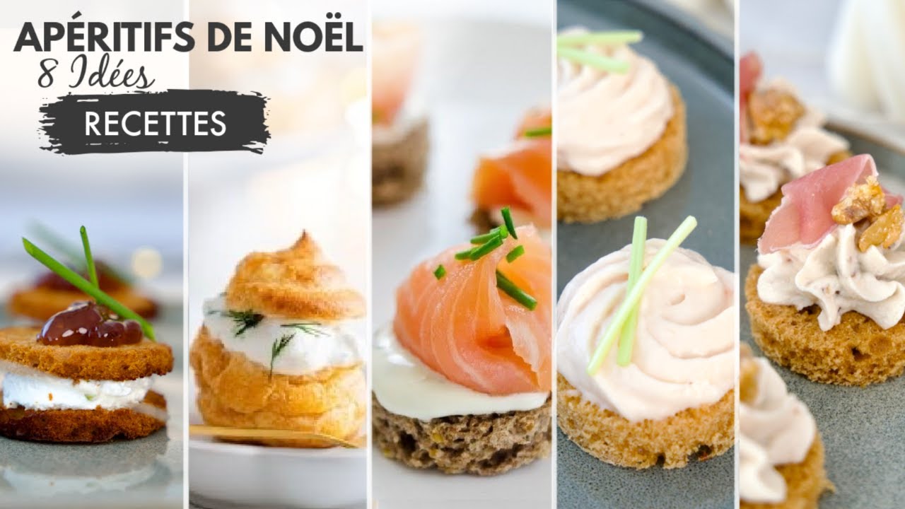 RECETTES DE NOEL | 8 idées simples rapides d'apéritifs, amuse bouche | petit budget & Meal Prep ✨