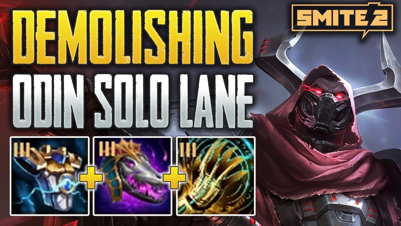 DEMOLISHING WITH HYBRID ODIN! Odin Solo Gameplay (SMITE 2 Alpha)