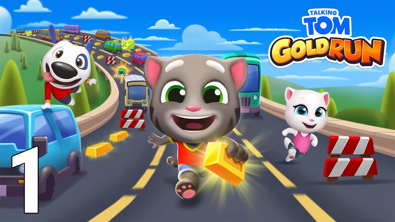 Talking Tom Gold Run Gameplay Walkthrough Part 1 - Tutorial (iOS/Android Games)