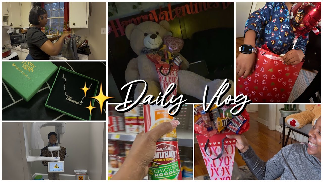 *NEW* DITL Vlog| Valentine’s Day| cooking contest| making the kids gifts ❤️ 