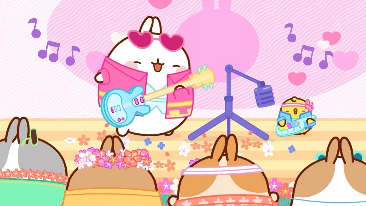 MOLANG'S MUSIC FESTIVAL ☮️🌺 | Funny Compilation For Kids