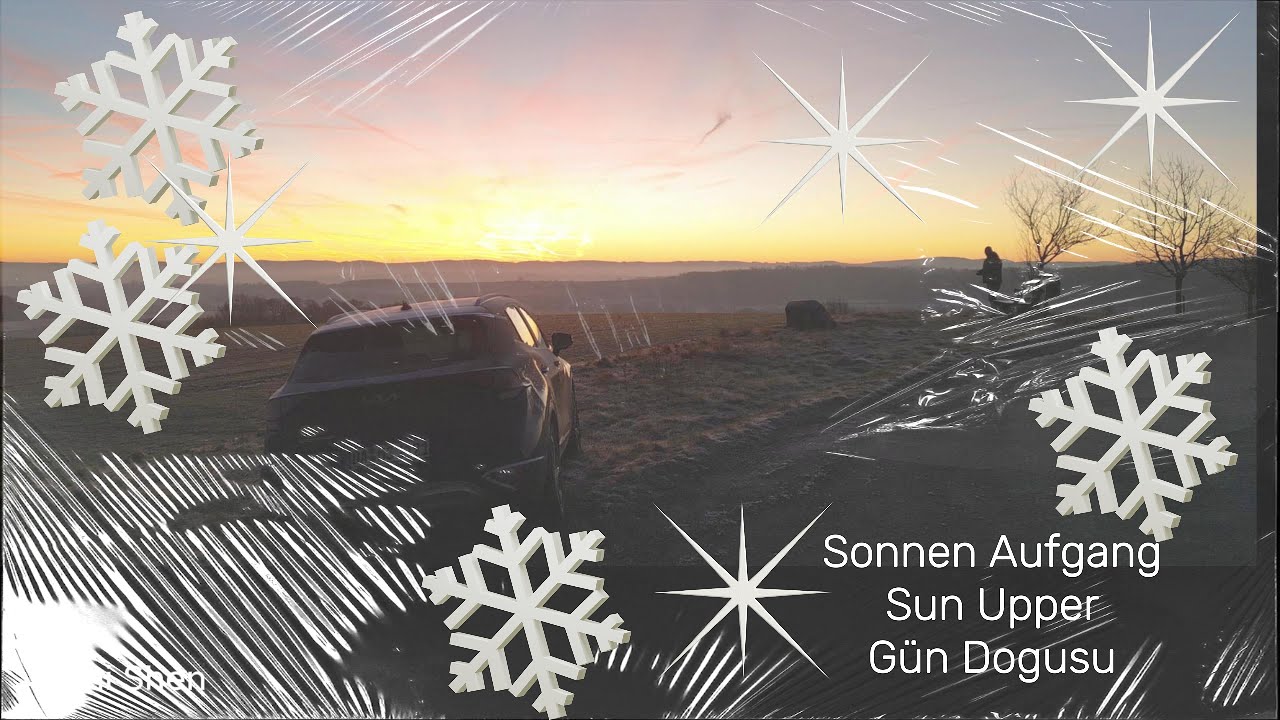Sonnenaufgang bei Minus 5 Grad