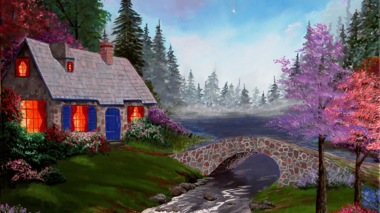 Summer Cottage: Acrylic Painting Demonstration