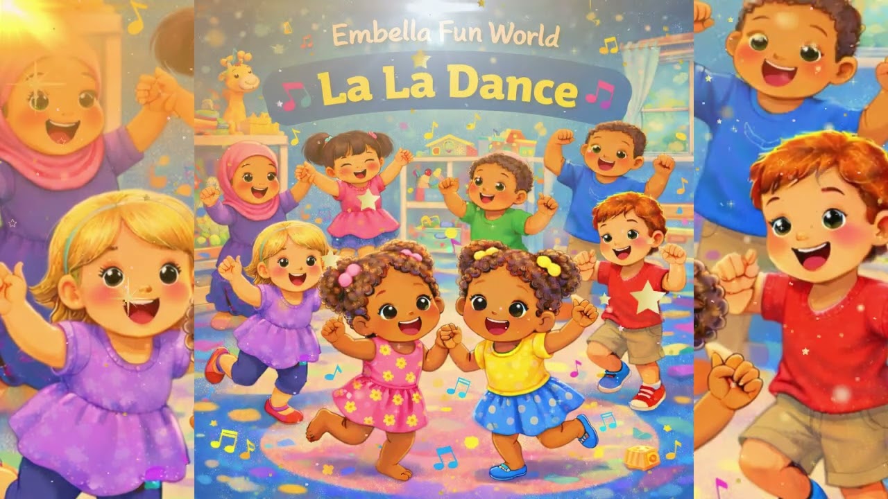 Happy Song for Kids 🌈 La La Dance! | Embella Fun World