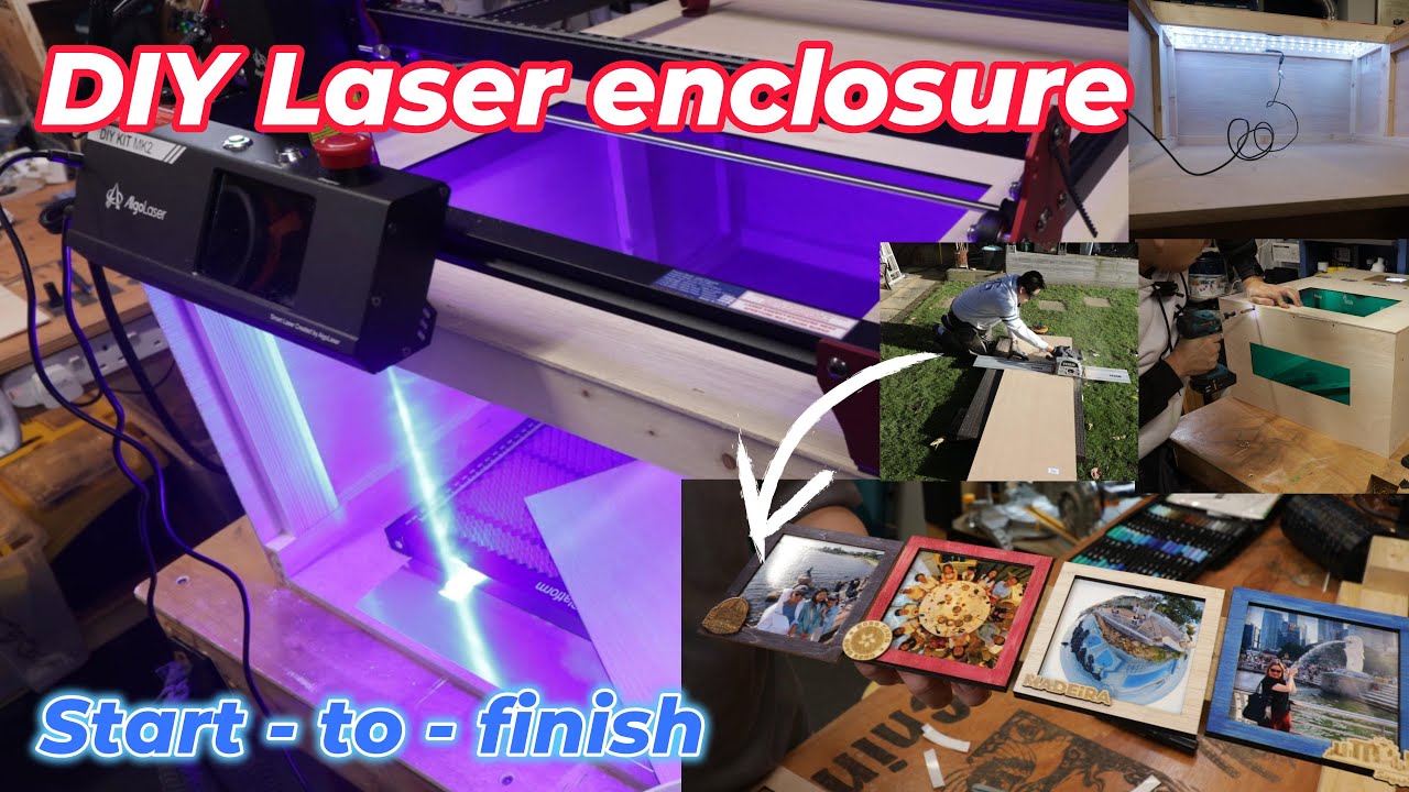 DIY Laser Engraver Enclosure Start to Finish with AlgoLaser 10W