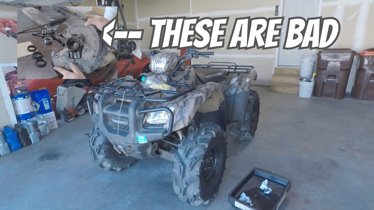 Honda Foreman front bearing replacement