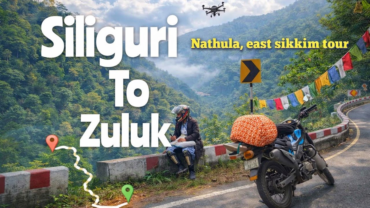 Siliguri to zuluk tour // east sikkim // nathula // kolkata to sikkim bike trip // snowfall